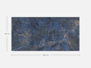 Marble look porcelain slab, Elegant Blue, supplied by Aximer for UAE Tile Market