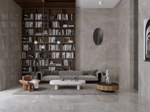 Decorative Wall and Floor Porcelan Slab from Aximer, Elegant Grey for UAE Tile Marker