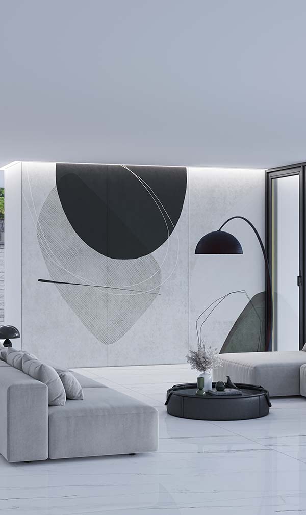 Aximer Ceramic Decorative Accent Wall Porcelain Slab Called VIVA for UAE Tile Market