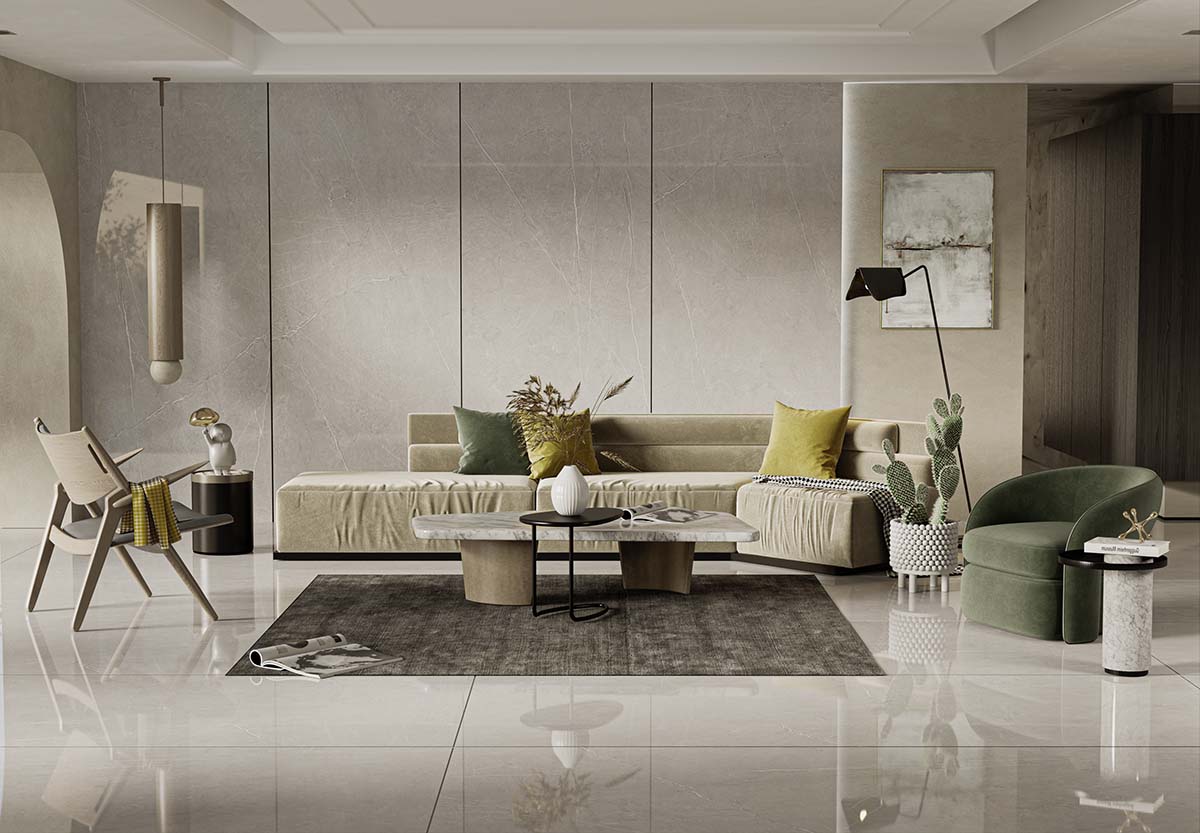 Aximer Stone Effect Porcelain Stoneware | Grace | Floors and Walls | UAE