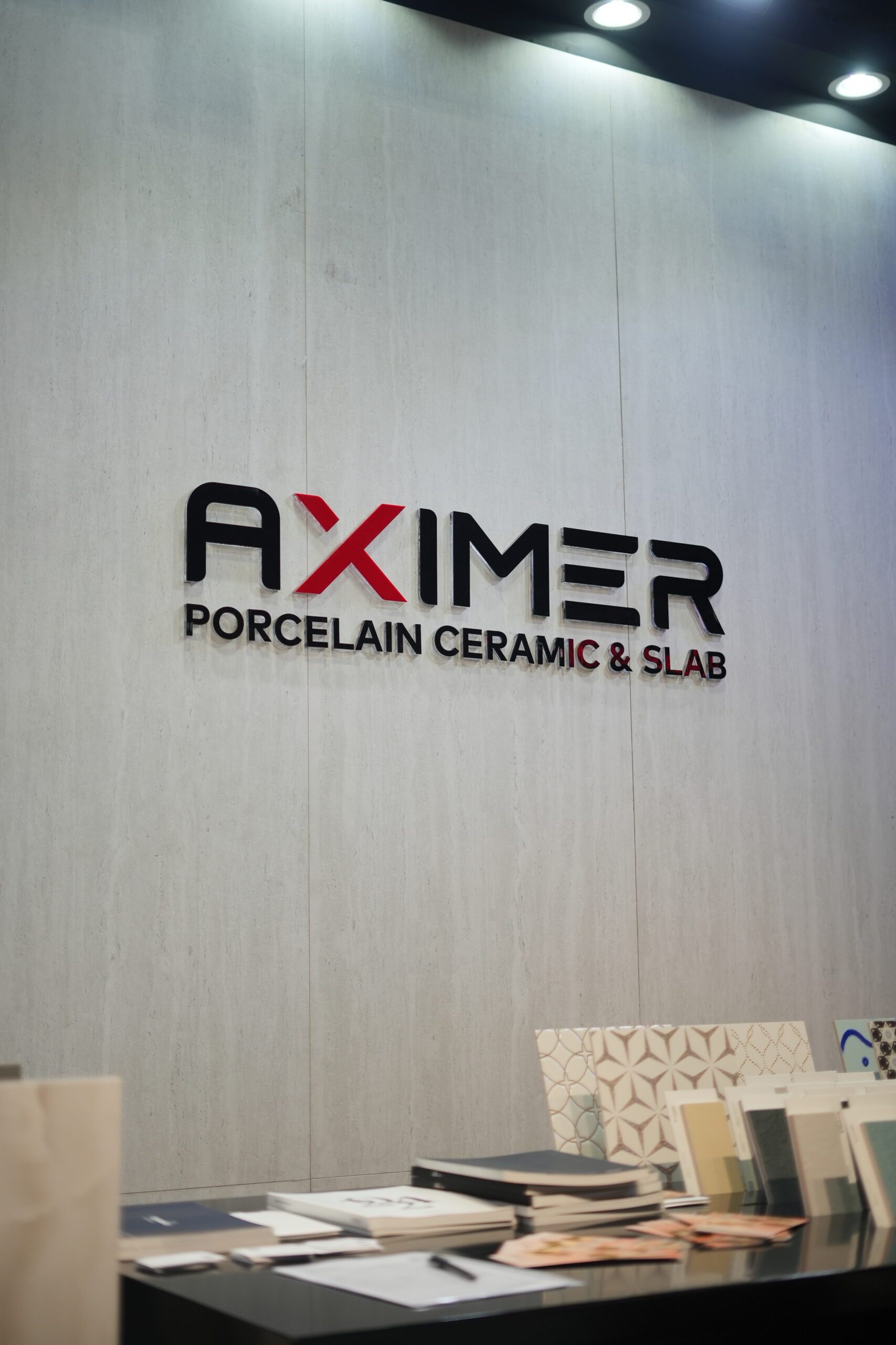 Aximer, the leading supplier of premium porcelain tiles and slabs in the UAE, Exhibition Boot at INDEX 2024 Dubai